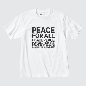 유니클로 재팬 PEACE FOR ALL 그래픽 T셔츠(반소매・레귤러 피트) 사토 카시와