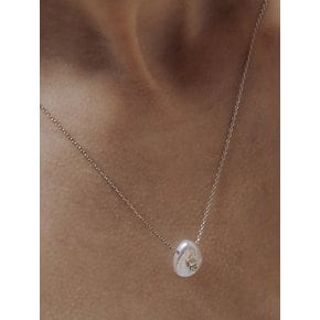 [W컨셉 단독] HMS011 Pearl Drop Pendant Necklace