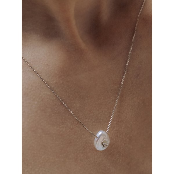 HMS011 Pearl Drop Pendant Necklace