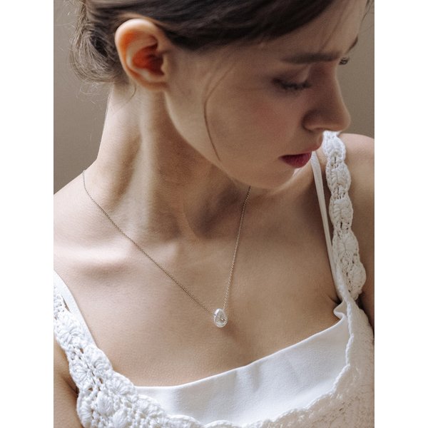 HMS011 Pearl Drop Pendant Necklace