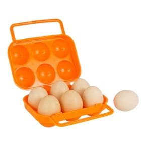 캠핑 여행 계란 6구 보관 케이스 트레이 달걀통 차박