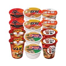  농심 컵라면(소) 신라면2+육개장2+김치2+새우탕2+너구리2+오짬2