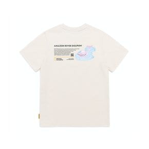 내셔널지오그래픽 KIDS K222UTS090 미니미그래픽 반팔티셔츠 CRYSTAL BEIGE