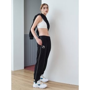 BLACK TERRY JOGGER PANTS