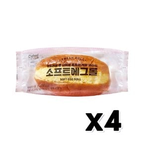 쉐푸드 소프트에그롤 베이커리빵 85g x 4개