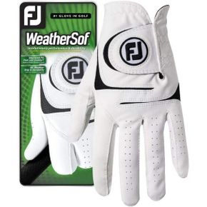 일본 풋조이 골프장갑 FootJoy Weather Sof MRL 화이트/블랙왼쪽남성S 1683574