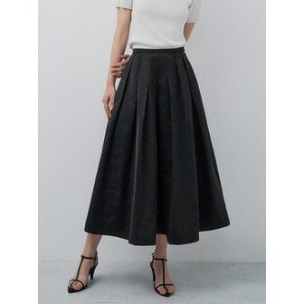 얼터넘버 에센 202508 A-line SKIRT - BLACK