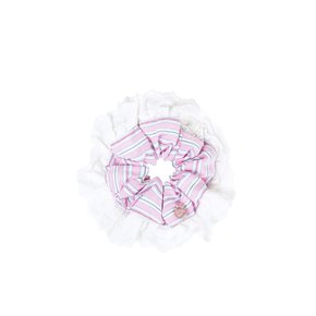 Lace scrunchie_pink