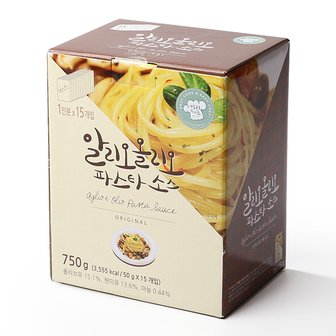 글로벌푸드 이지쉐프 알리오올리오 파스타 소스 50g x 15개