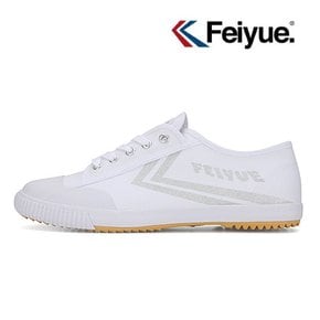 FE LO 1920  WHITE CANVAS W  SILVER METALLIC LOGO & CHEVRON FU100168