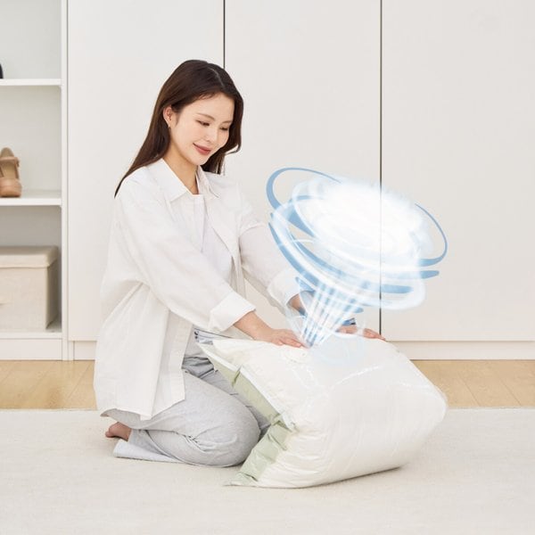 청소기없이 5초맨손 압축팩 대형 56cmX80cm 4매