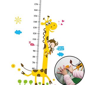 키재기 스티커 기린 어 스티커 측정 벽지 포인트