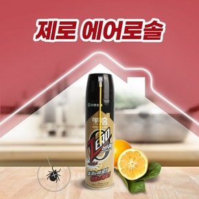 유한양행 해피홈 에어로솔 제로 바퀴 500ml 레몬향 바퀴벌레 진드기 살충