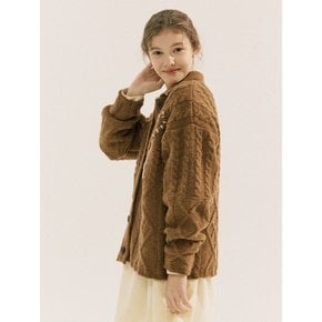 Snug Love Wool Knit Cardigan_Brown