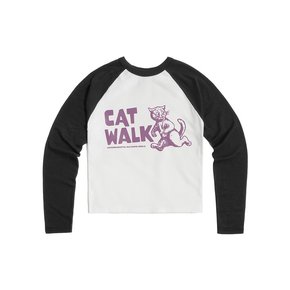 CATWALK SLIMFIT REGLAN LONGSLEEVE TEE(CREAM&BLACK)