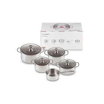  독일 르크루제 냄비 Le Creuset 5piece saucepan set made of 3ply plus 스테인리스 스틸 966053