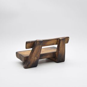 고재 원목 우드 화분받침대 등받이형 29x14x17cm 소