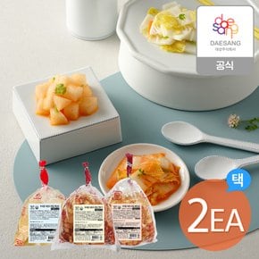 [본사직영]어린이한입김치 1kg 3종(배추/백김치/깍두기) 2개 골라담기