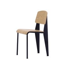 Vitra 스탠다드 체어_내추럴 오크, 딥 블랙