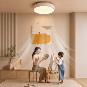 LED 조명 선풍기 6 무소음 실링팬 천장 방등 공기청정 리모컨