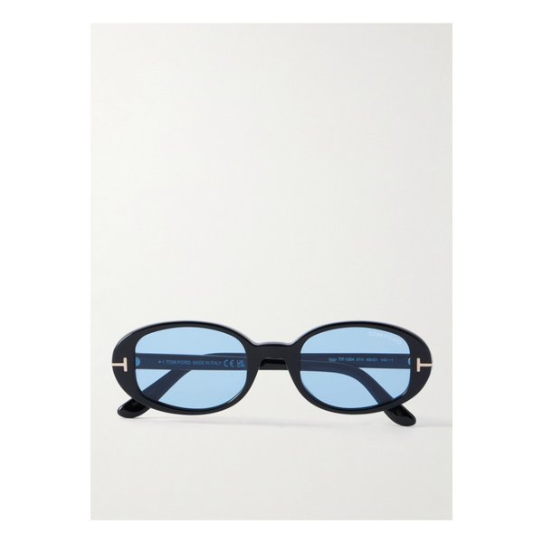 이기 오벌 프레임 아세테이트 선글라스 블랙 46376663162984897