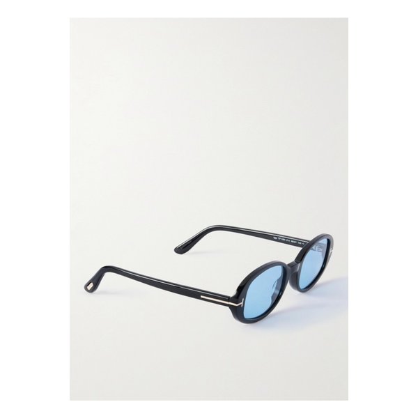 이기 오벌 프레임 아세테이트 선글라스 블랙 46376663162984897