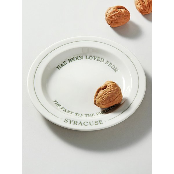 레터링 그릇 접시 16cm 카페 플레이팅 앞접시