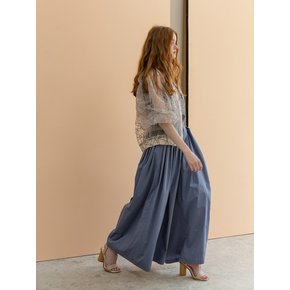 A-line Pleats Skirt Pants