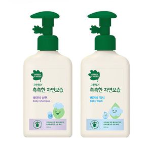 [그린핑거] 촉촉한 자연보습 베이비샴푸+워시 320ml[29296960]