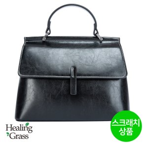 [여주점] [스크래치] 소가죽 심플 베이직 크로스 데일리 핸드백 (블랙) HGLH2876BK-S