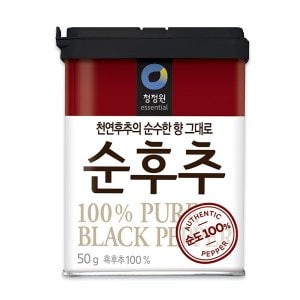 작심밀도 [우리가락]청정원 순후추 50g