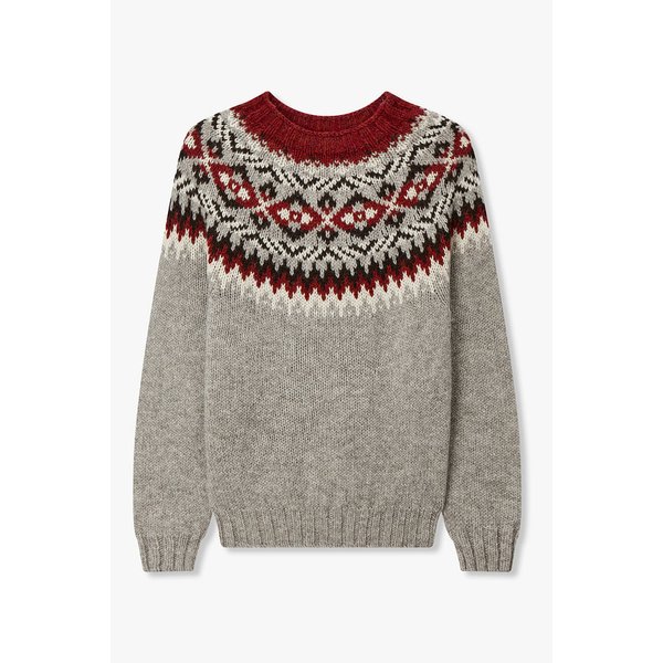 [HARLEY OF SCOTLAND] 페어아일 모크넥 스웨터 4715313214001