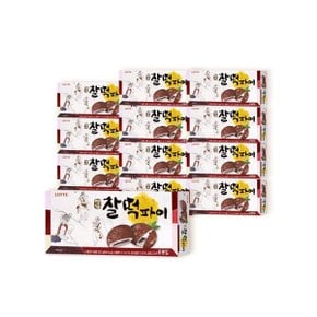 롯데제과 명가 찰떡파이 210g x 12개/ 과자 간식