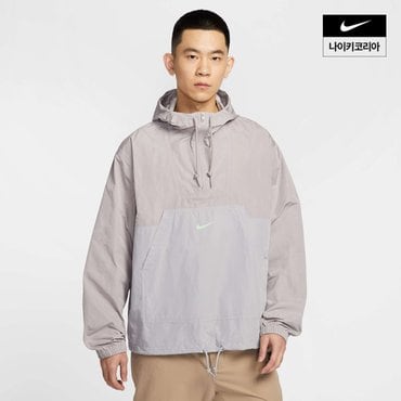 나이키 맨즈 나이키 클럽 마리나 아노락 재킷 IB7558-009