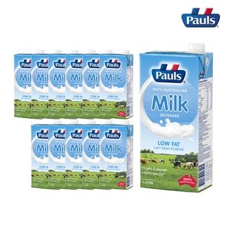 폴스 저지방 멸균우유 1L 1박스(12개) 호주 방목우유