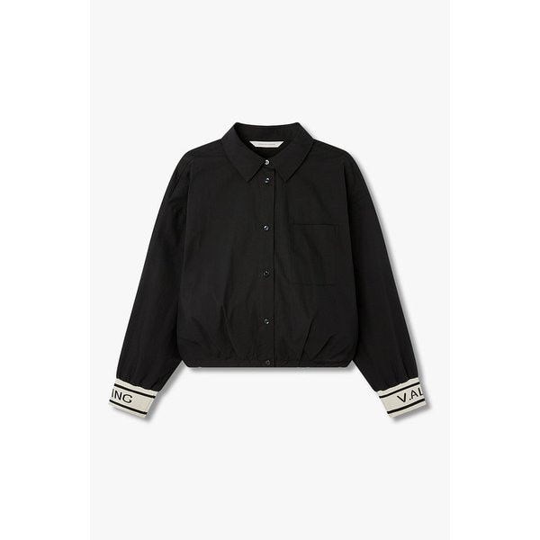 니트 자카드 디테일 스트링 블라우스 7126160800199