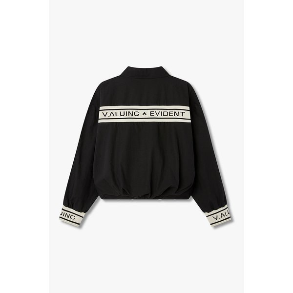 니트 자카드 디테일 스트링 블라우스 7126160800199