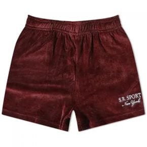 SR SPORT VELOUR SHORTS - MERL 이알엘OT SH751 스포츠 벨루어 쇼츠 여성 반바지