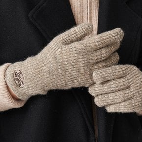 KNIT LOGO GLOVE OATMEAL