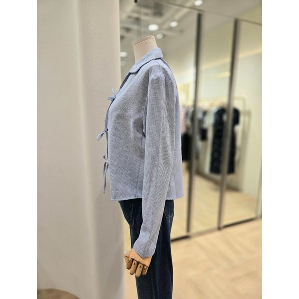 [부산점] 오픈카라 리본  블라우스(PR2WB00863)