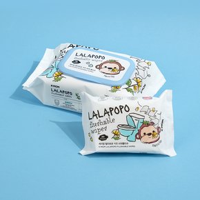 케이맘 랄라포포 키즈 캡형 비데물티슈 70매 화장실용 아기물티슈