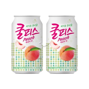 (유통기한임박12월14일까지) 쿨피스 복숭아 350ml/ 40캔