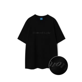 Silicone Logo Short Sleeve T-shirt T77 Black