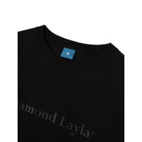 Silicone Logo Short Sleeve T-shirt T77 Black