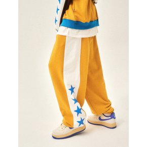 Grand prix star oversize sweatpants_yellow