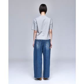 [파주점] [송지오우먼]송지오 레벨 볼륨 와이드 데님 블루 WI3PT966BL
