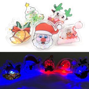 X MAX LED 글리터 젤리 반지 24개  크리스마스 선물 산타 트리_P377605429