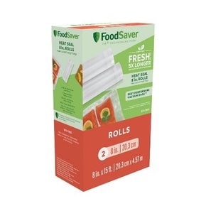 FoodSaver 8인치 x 15인치39 진공 밀봉 롤 2팩