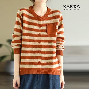 KARRA 와플배색라운드가디건_KB3SCD036C