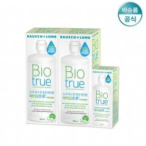 렌즈세척액 바이오트루 500ml*2 + 120ml 렌즈세정액